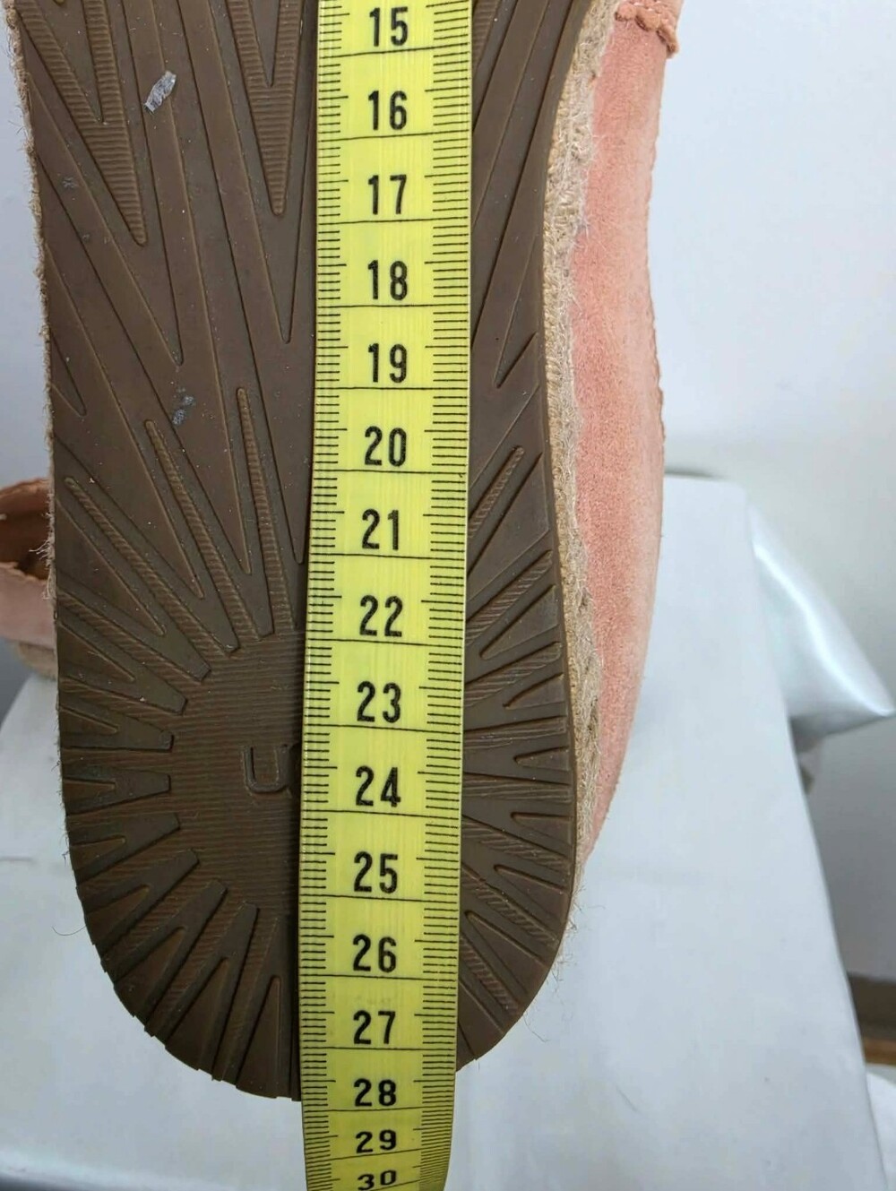 UGG Heidi Pink Suede Espadrille Flats Women's Slip On Shoes Size 11US - Picture 13 of 13